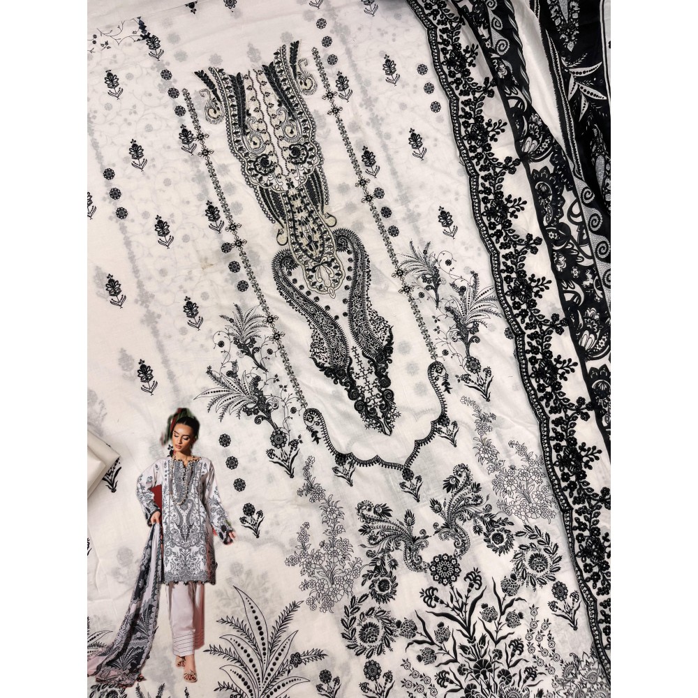 NEEDLE WONDER PREMIUM LAWN SHREE VOL 2 (Chiffon Dupatta)