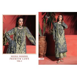 NEEDLE WONDER PREMIUM LAWN SHREE VOL 2 (Chiffon Dupatta)