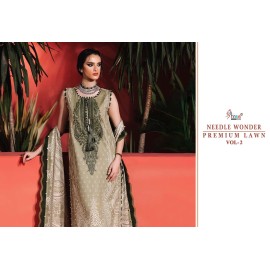 NEEDLE WONDER PREMIUM LAWN SHREE VOL 2 (Chiffon Dupatta)