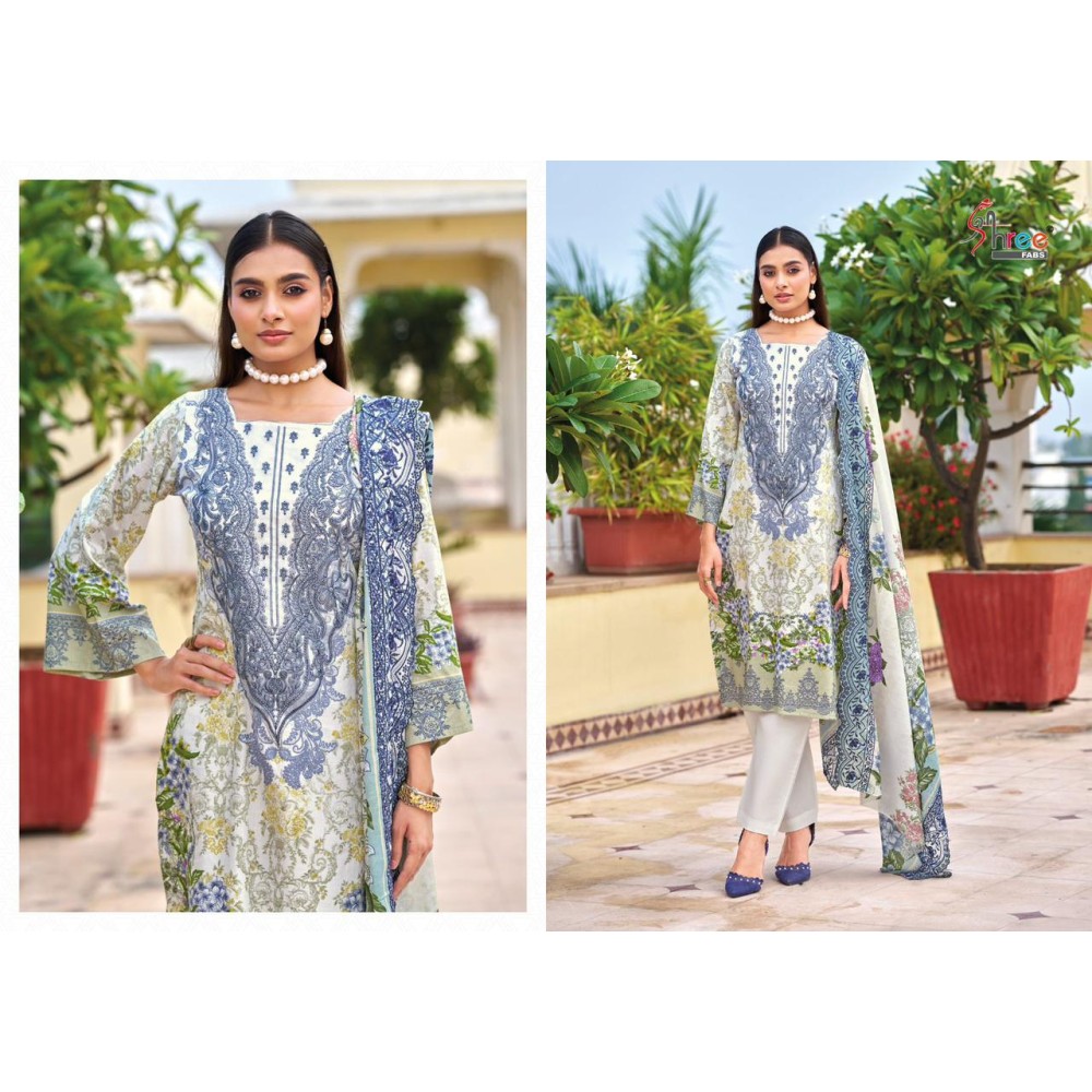 NEEDLE WONDER PREMIUM LAWN (Cotton Dupatta)