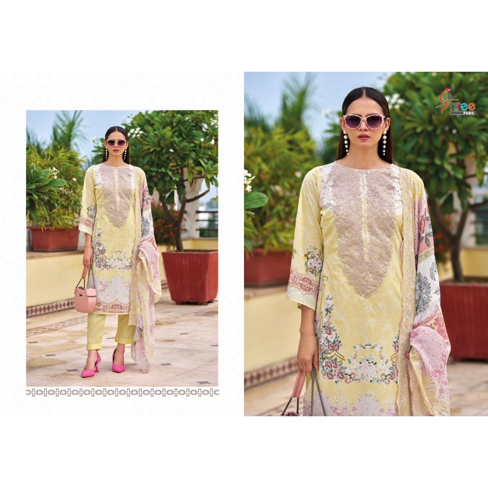 NEEDLE WONDER PREMIUM LAWN (Cotton Dupatta)