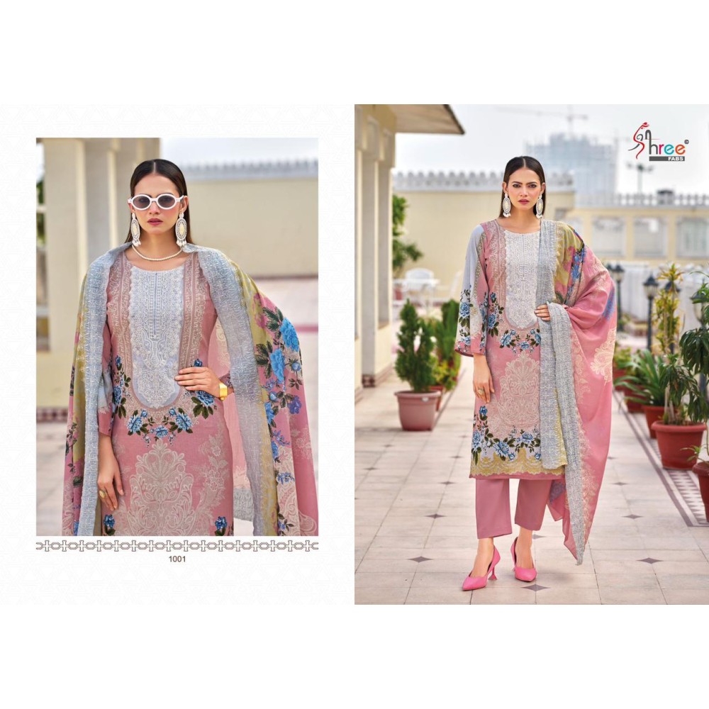 NEEDLE WONDER PREMIUM LAWN (Cotton Dupatta)
