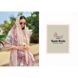 NEEDLE WONDER PREMIUM LAWN (Chiffon Dupatta)