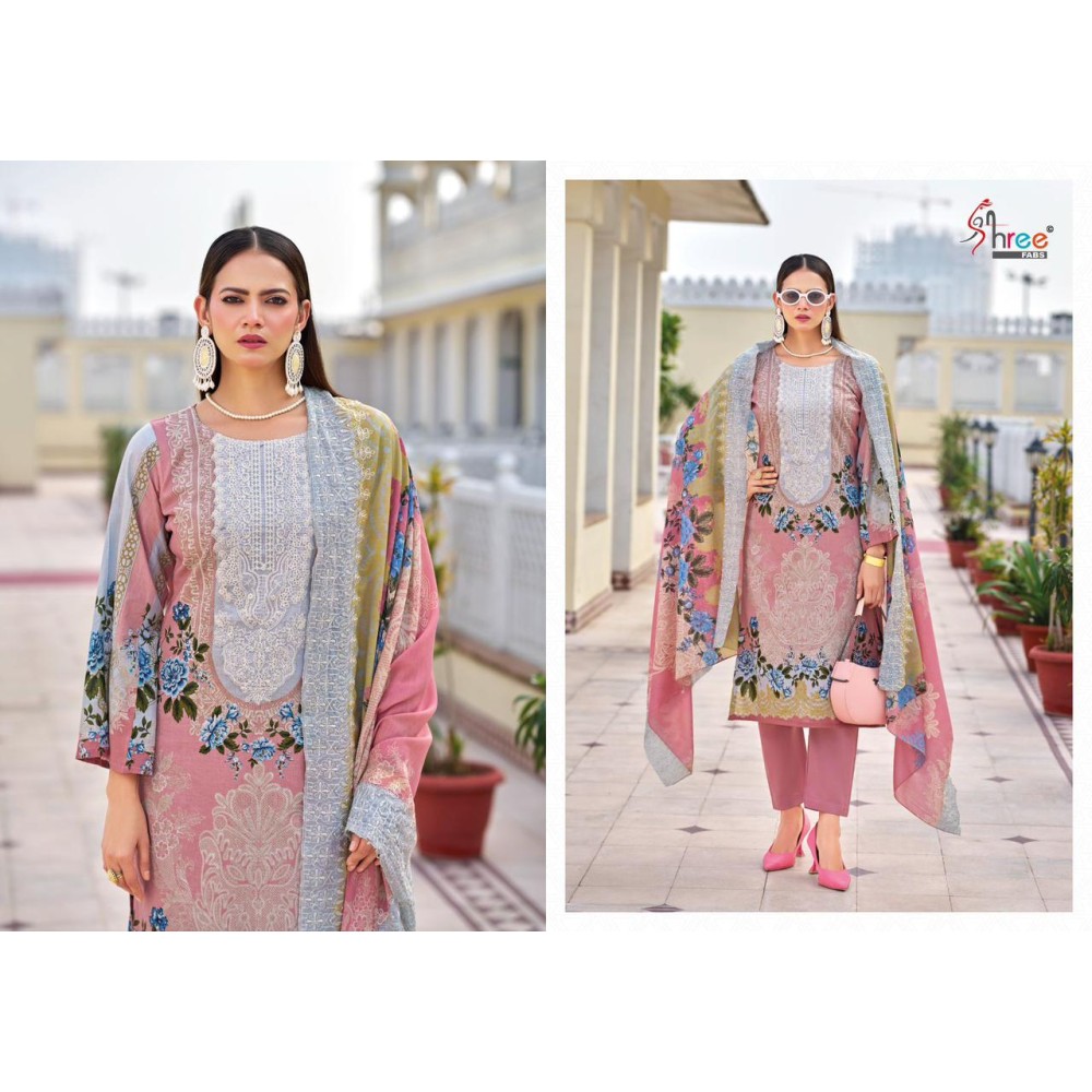 NEEDLE WONDER PREMIUM LAWN (Cotton Dupatta)