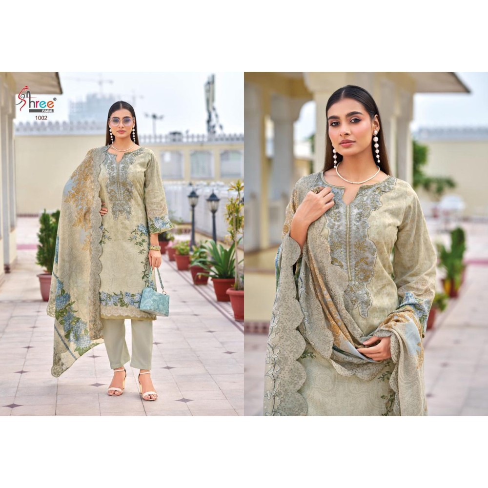 NEEDLE WONDER PREMIUM LAWN (Cotton Dupatta)