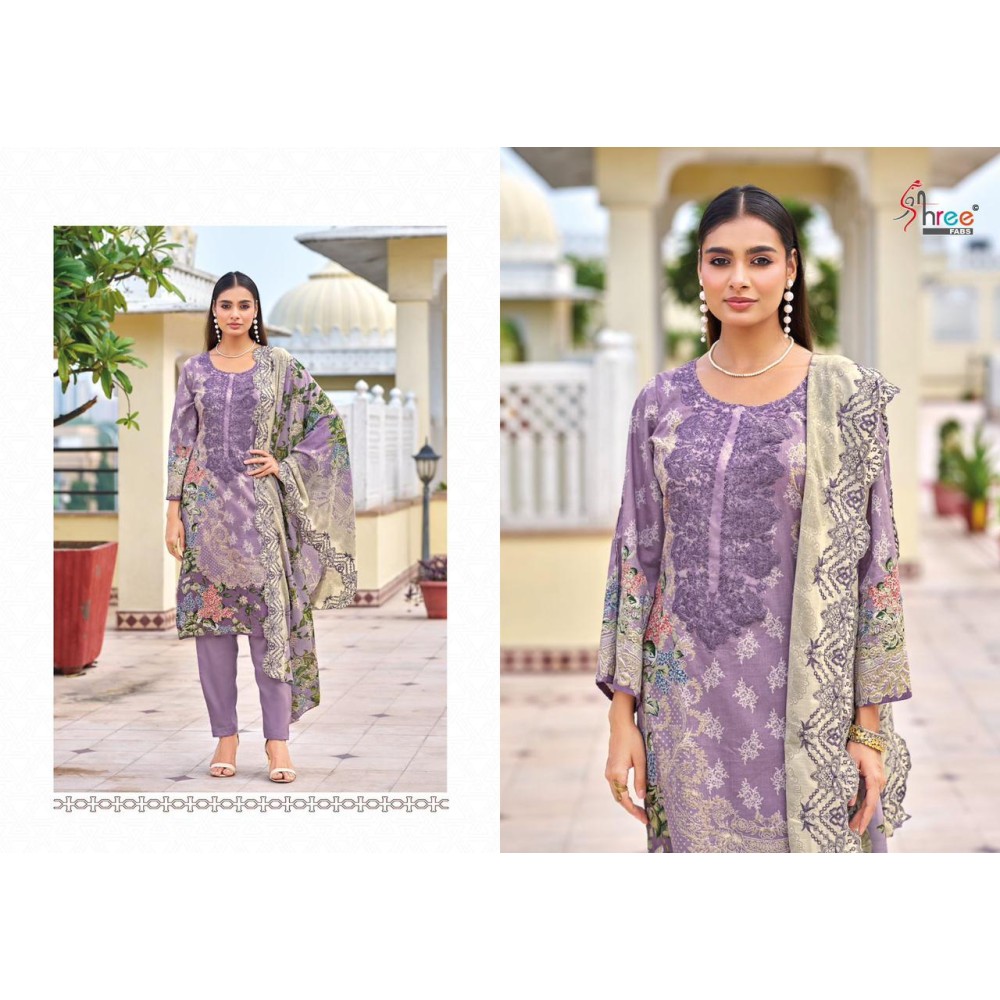 NEEDLE WONDER PREMIUM LAWN (Cotton Dupatta)