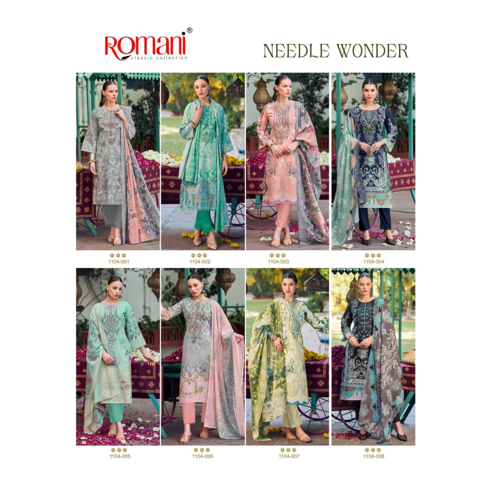 NEEDLE WONDER ROMANI (Cotton Dupatta)