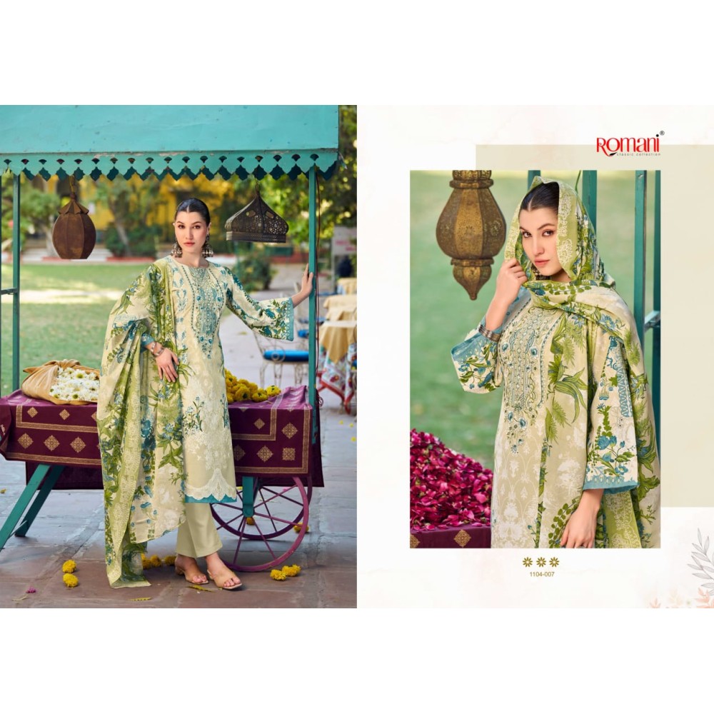 NEEDLE WONDER ROMANI (Cotton Dupatta)