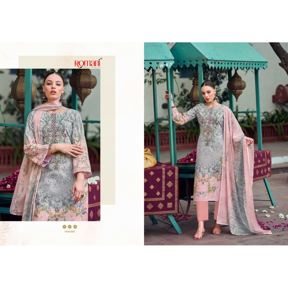 NEEDLE WONDER ROMANI (Cotton Dupatta)