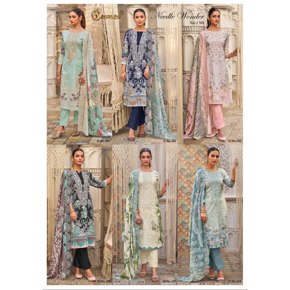 NEEDLE WONDER VOL 1 NX COSMOS (Cotton Dupatta)
