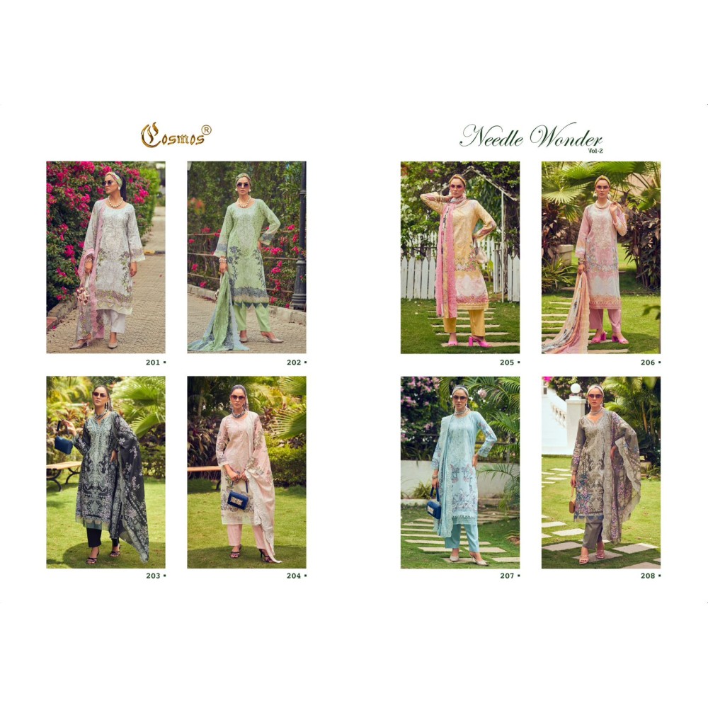 NEEDLE WONDER VOL 2 COSMOS (Cotton Dupatta)