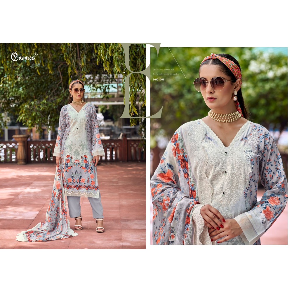 NEEDLE WONDER VOL 3 COSMOS (Cotton Dupatta)