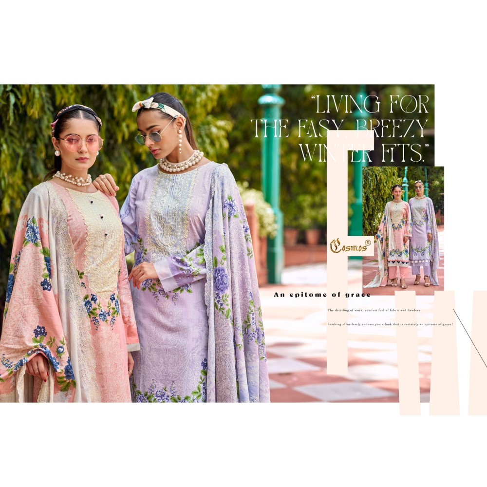 NEEDLE WONDER VOL 3 COSMOS (Cotton Dupatta)