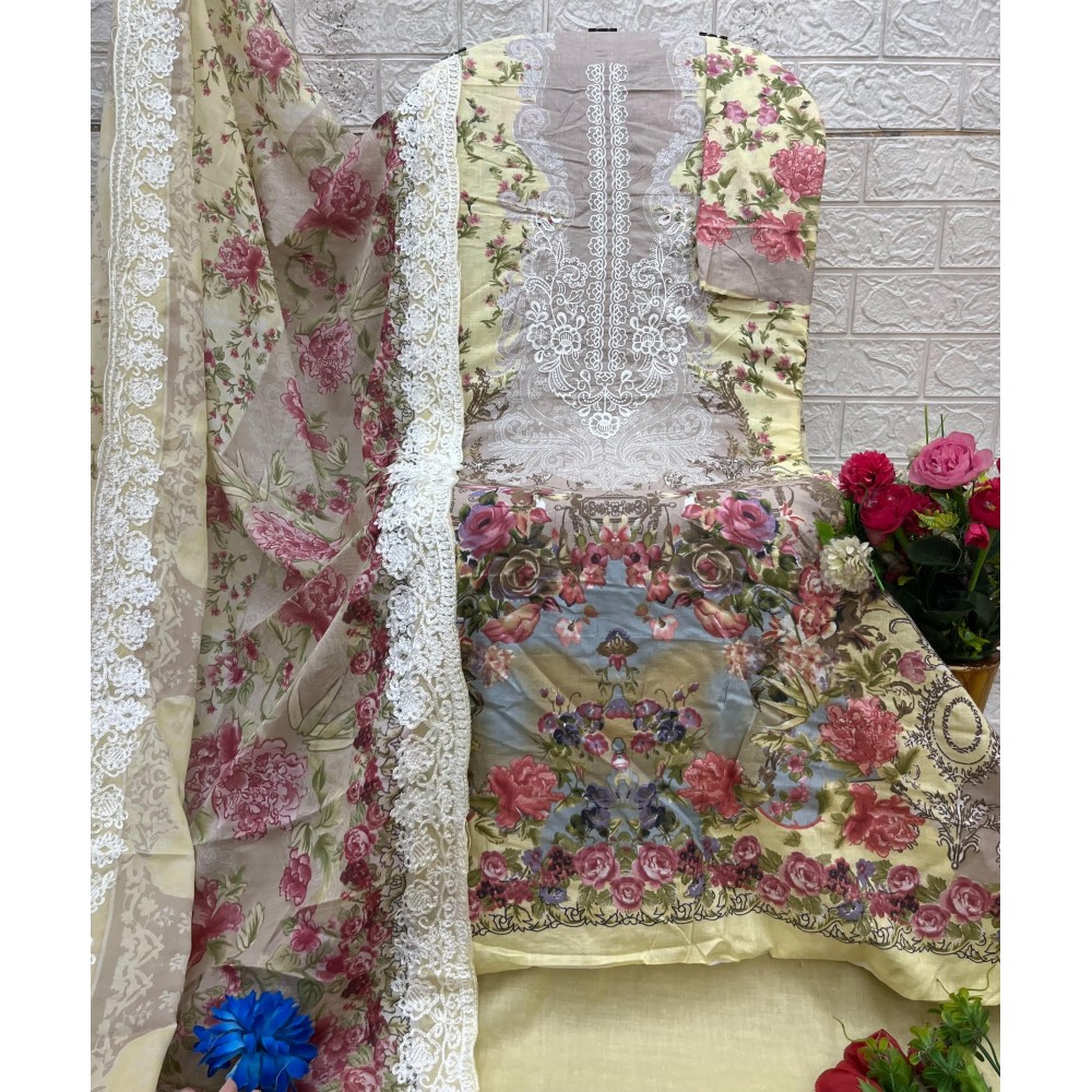 NEEDLE WONDER VOL 3 SHARADDHA (Chiffon Dupatta)
