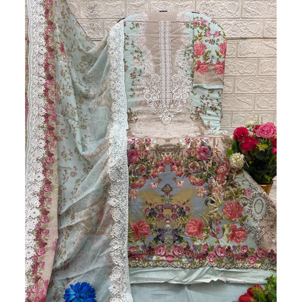 NEEDLE WONDER VOL 3 SHARADDHA (Chiffon Dupatta)