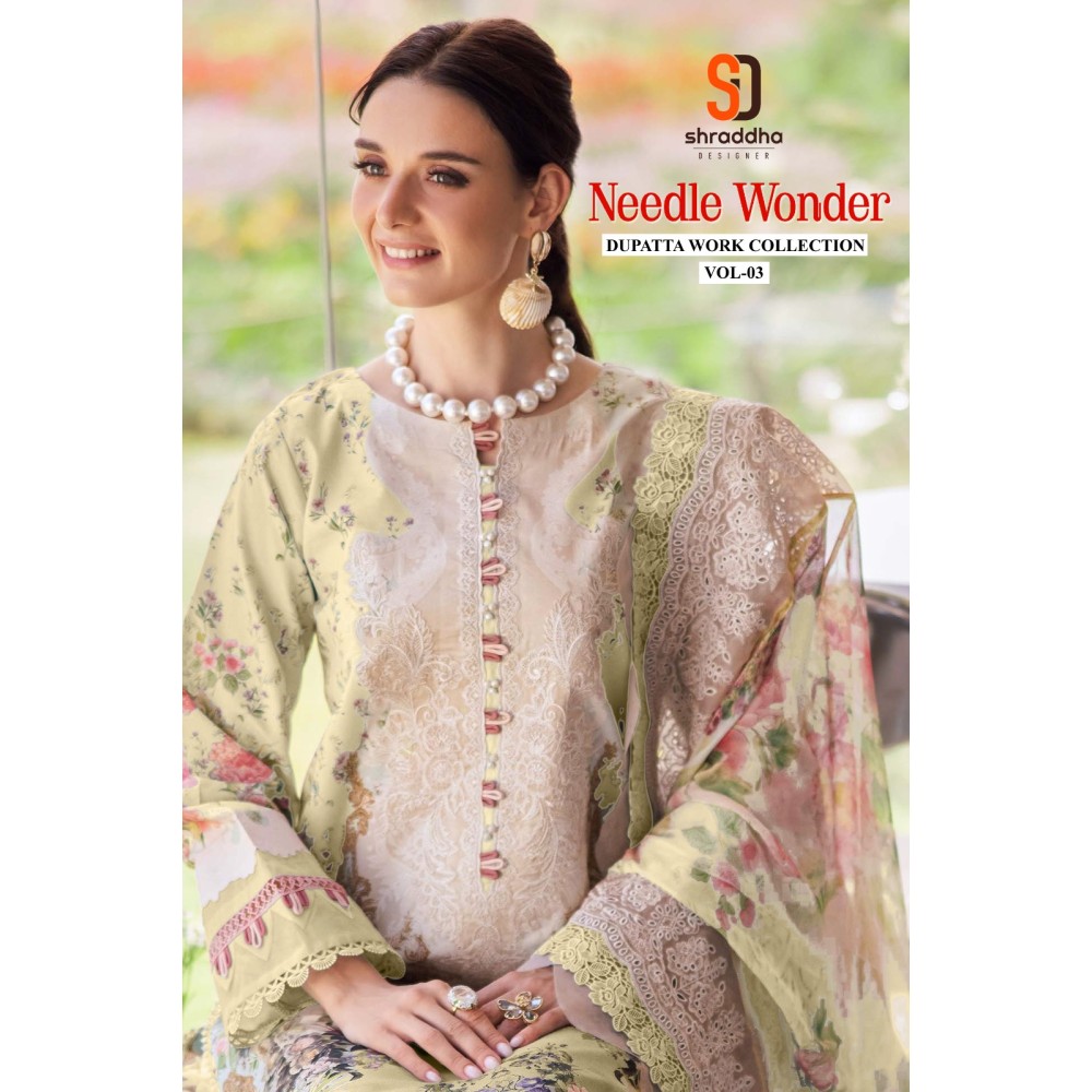 NEEDLE WONDER VOL 3 SHARADDHA (Chiffon Dupatta)