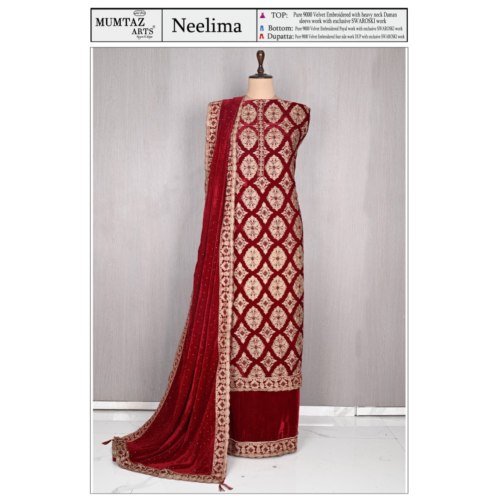 NEELIMA VELVET MUMTAZ ARTS (winter Collection)