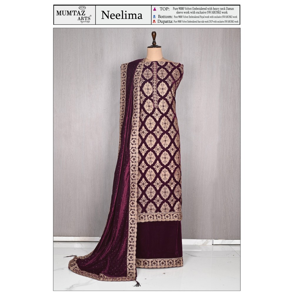 NEELIMA VELVET MUMTAZ ARTS (winter Collection)