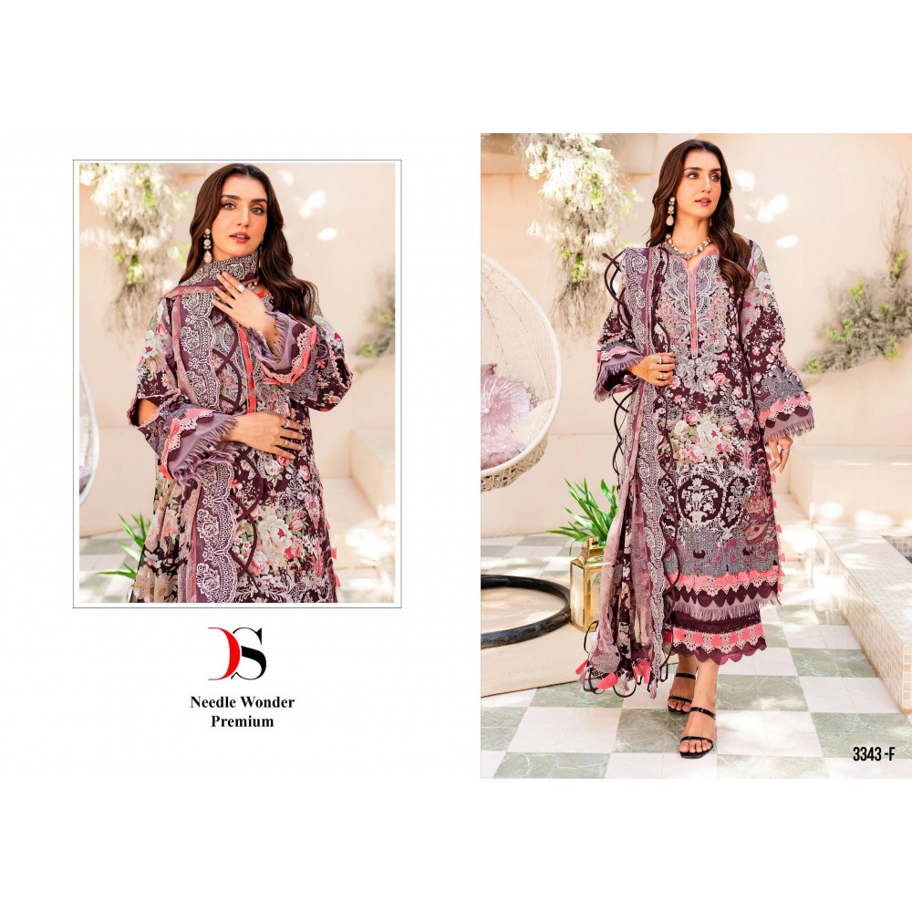 NIDDLE WONDER PREMIUM R DEEPSY 3343 EFGH (Chiffon Dupatta)