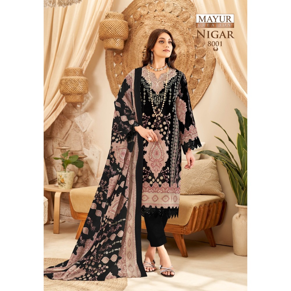 NIGAR VOL 8 MAYUR (Cotton Dupatta)