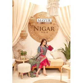 NIGAR VOL 8 MAYUR (Cotton Dupatta)