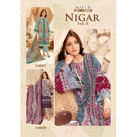 NIGAR VOL 8 MAYUR (Cotton Dupatta)