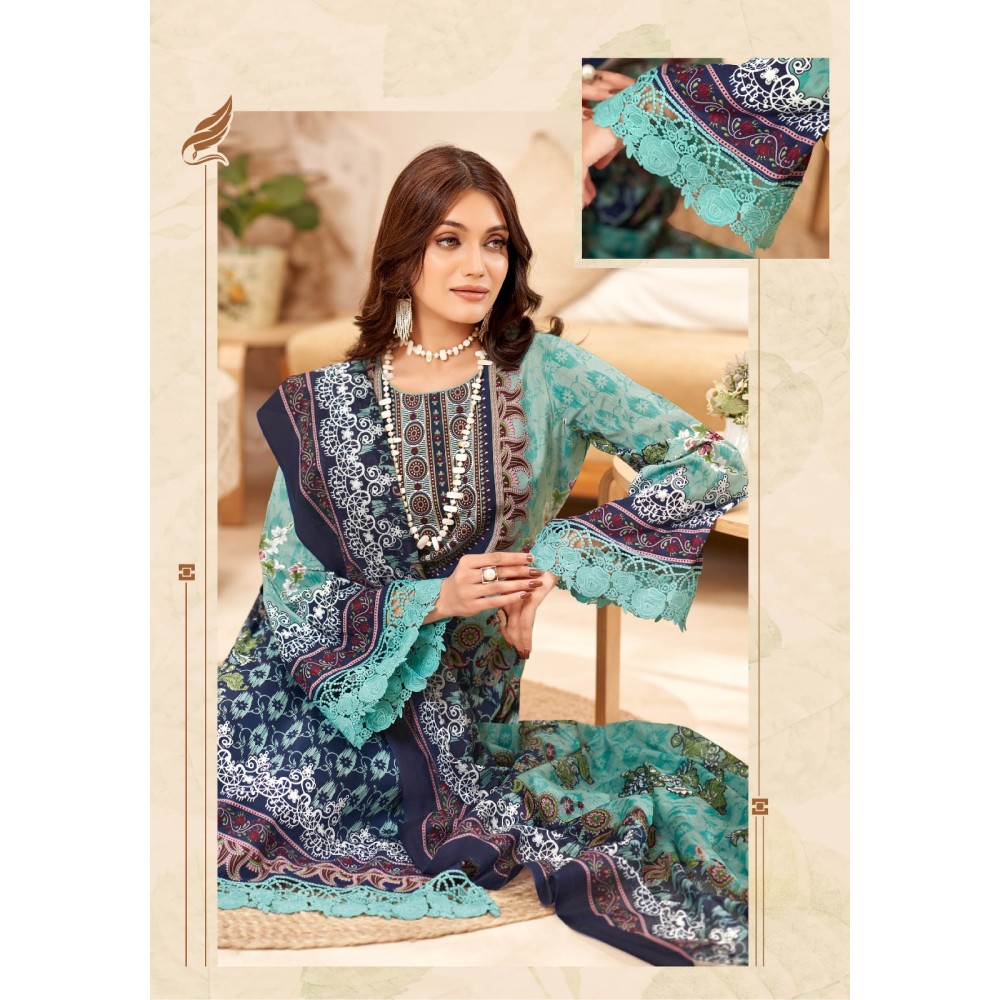 NIGAR VOL 8 MAYUR (Cotton Dupatta)