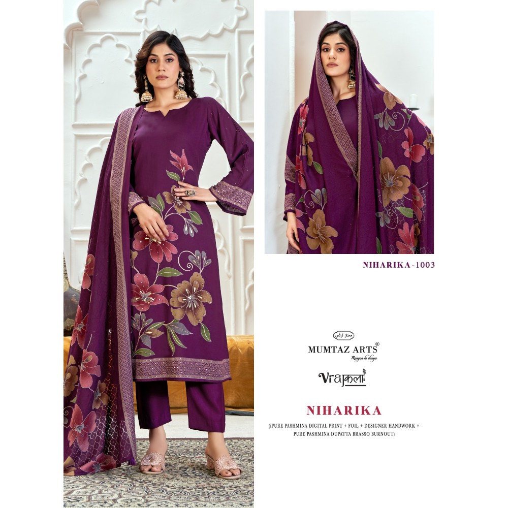 NIHARIKA VRAJKALA MUMTAZ ARTS (winter Collection)