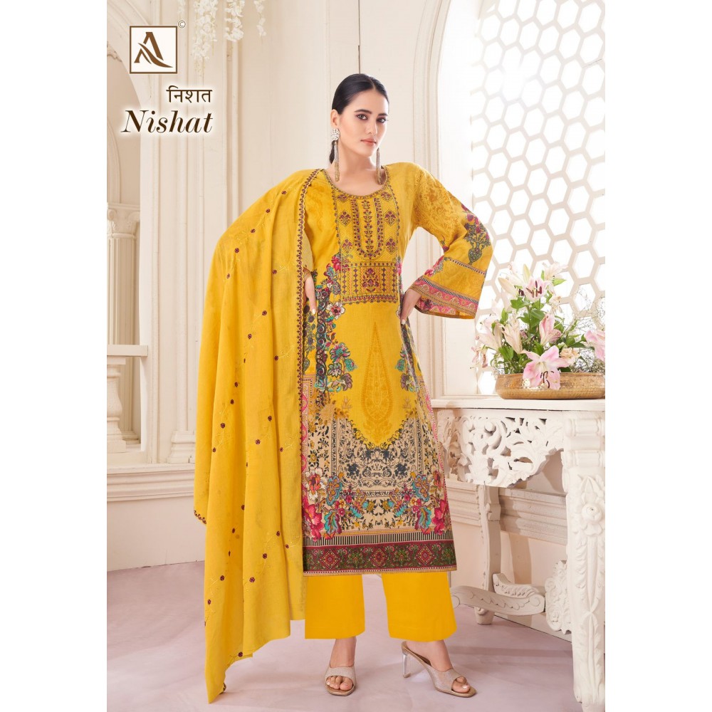 NISHAT ALOK SUITS (Cotton Dupatta)