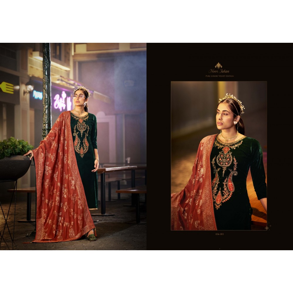 NOOR JAHAN VELVET BELLIZA (Winter Collection)