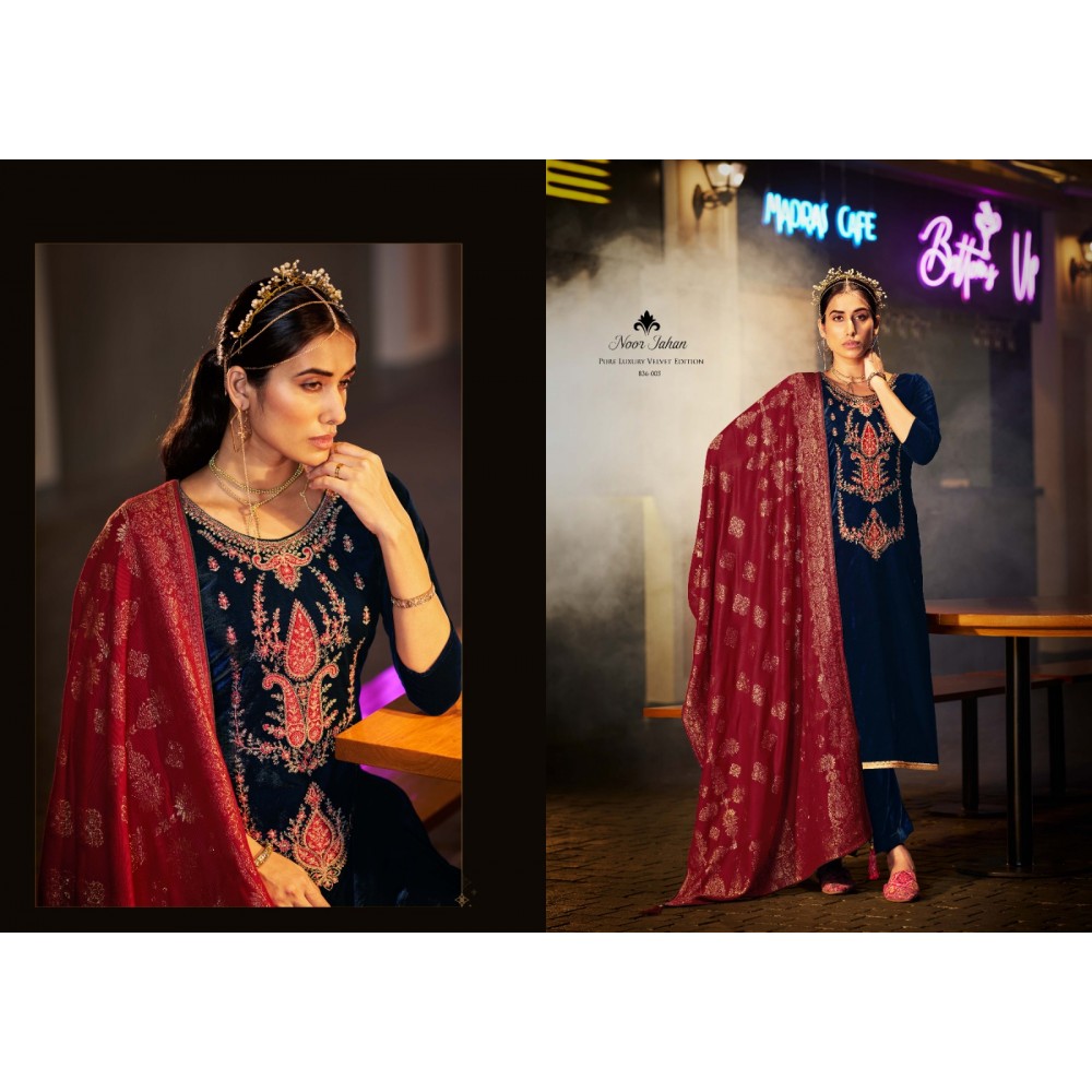 NOOR JAHAN VELVET BELLIZA (Winter Collection)