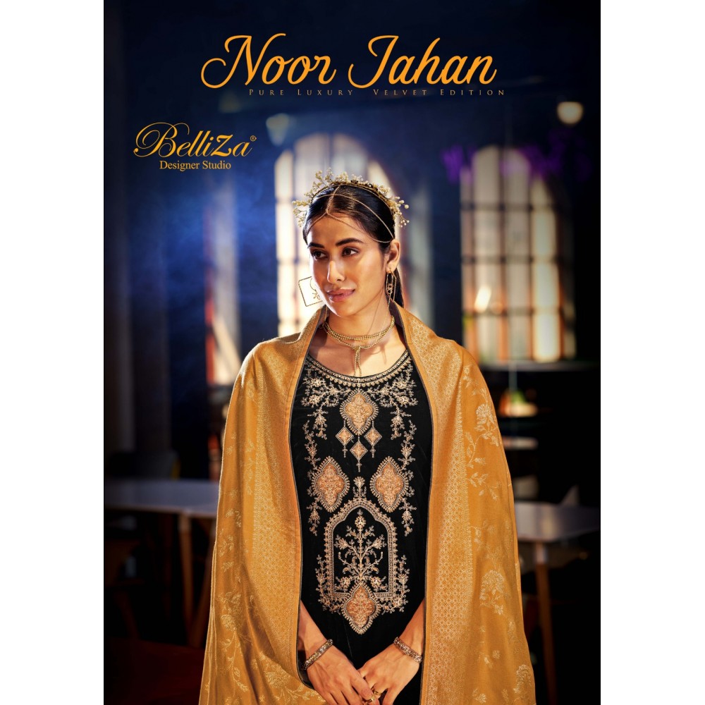 NOOR JAHAN VELVET BELLIZA (Winter Collection)