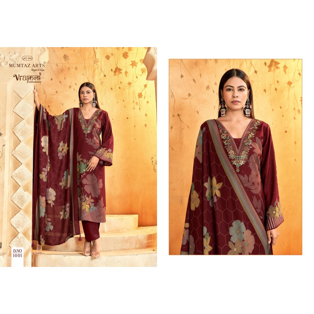 NOOR MAHAL BRASSO DUP MUMTAZ ARTS (winter Collection)
