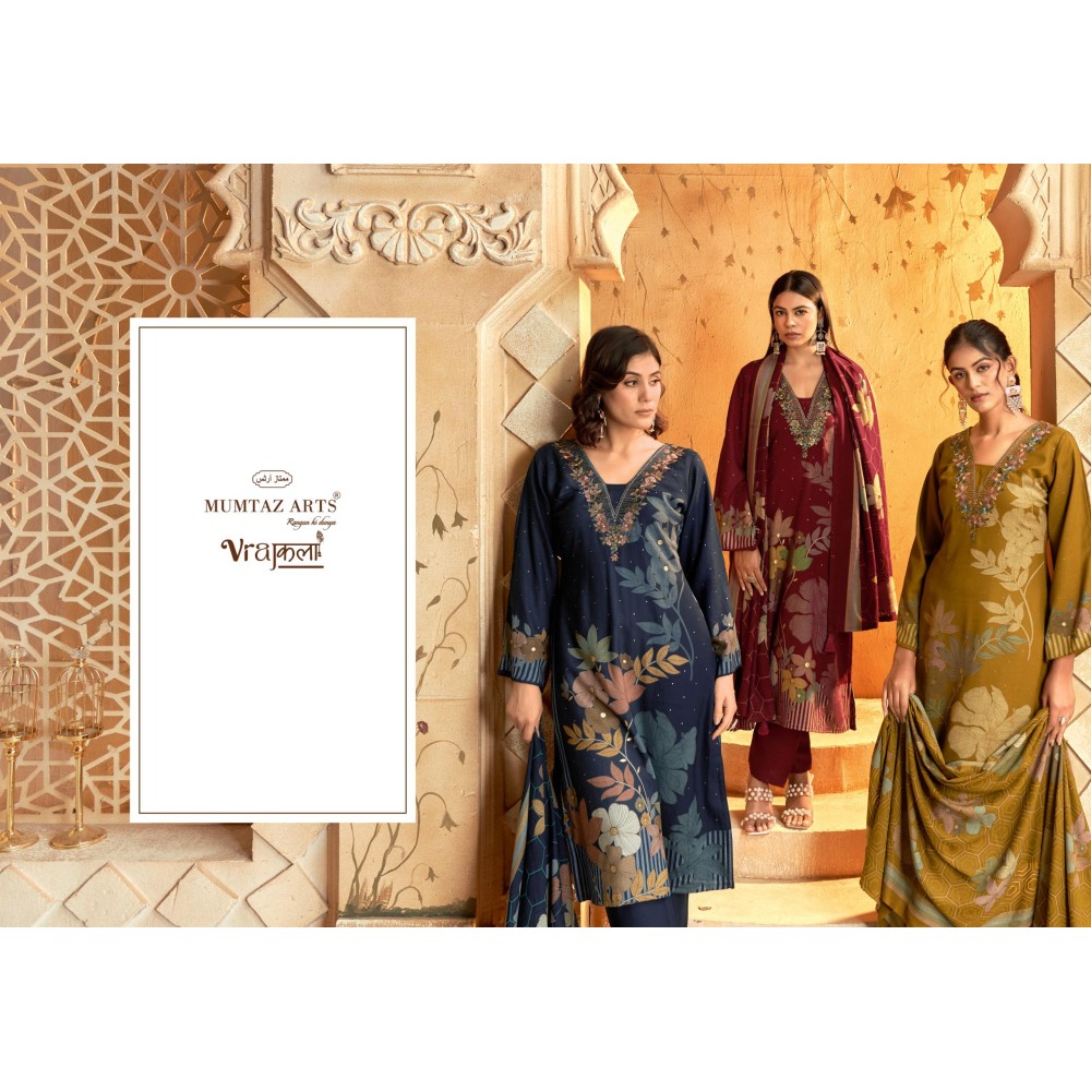 NOOR MAHAL BRASSO DUP MUMTAZ ARTS (winter Collection)
