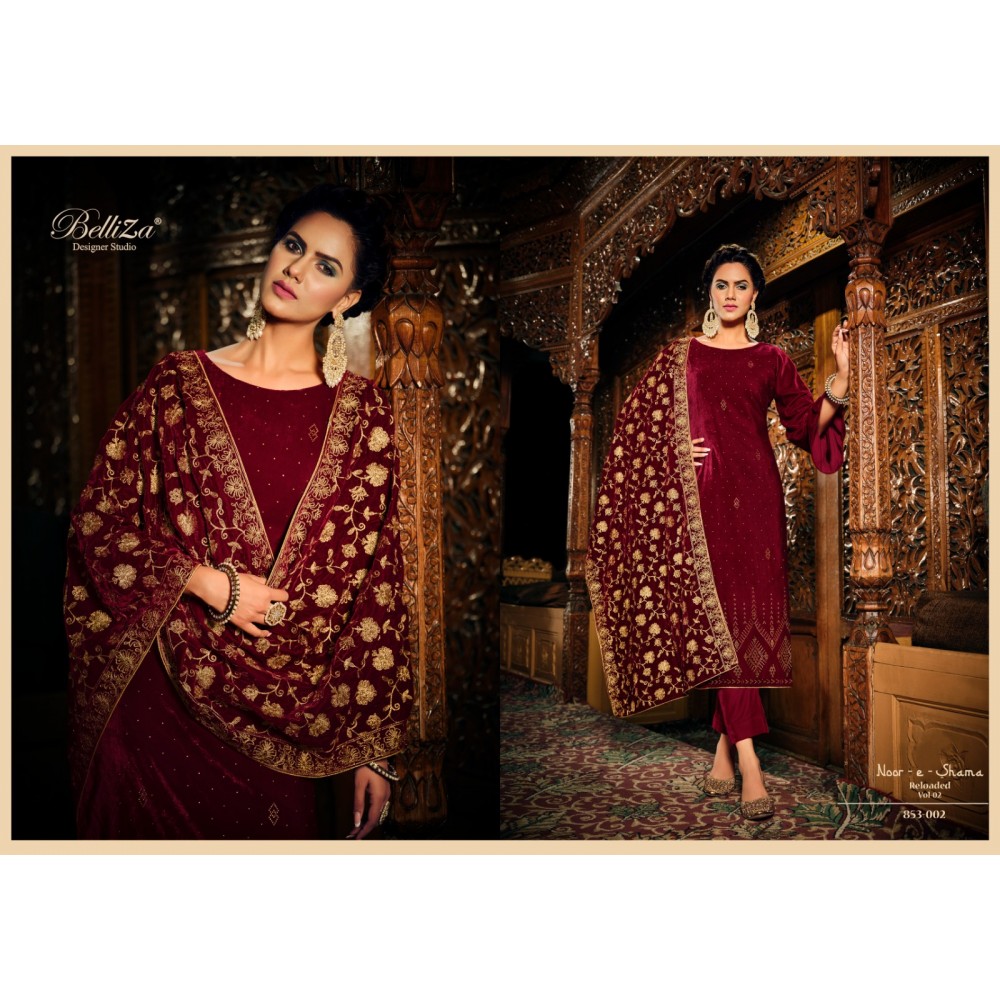 NOOR-E-SHAMA VOL 2 VELVET BELLIZA (Winter Collection)