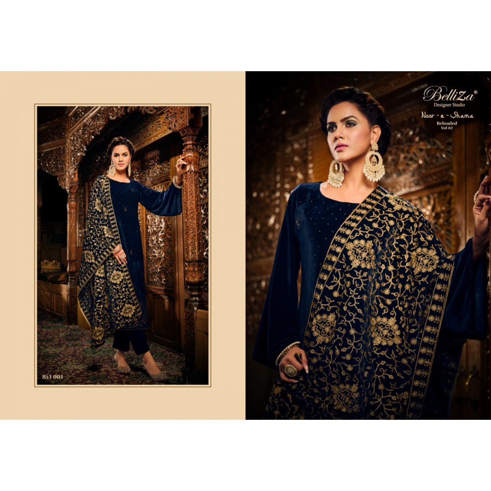 NOOR-E-SHAMA VOL 2 VELVET BELLIZA (Winter Collection)