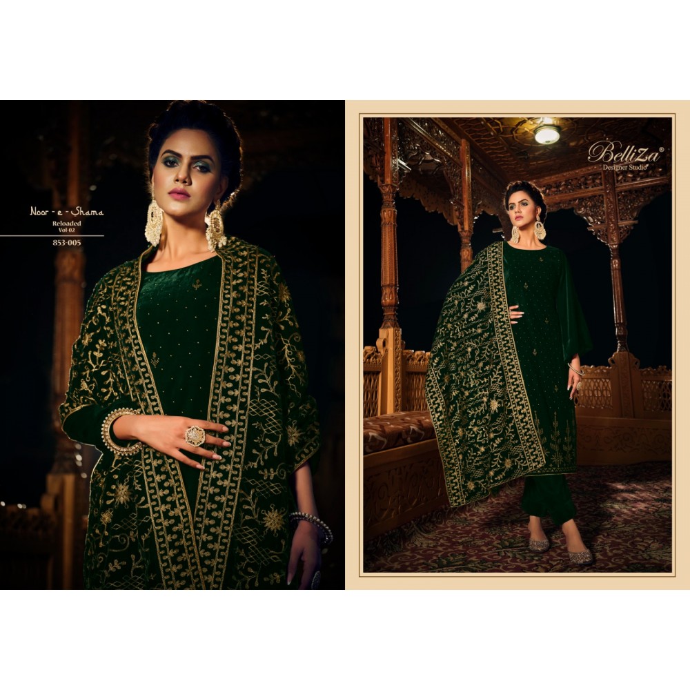 NOOR-E-SHAMA VOL 2 VELVET BELLIZA (Winter Collection)