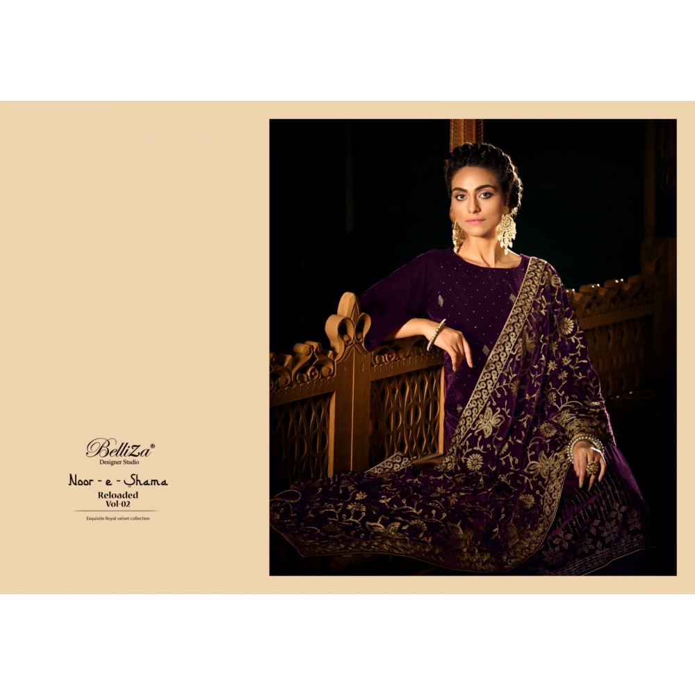 NOOR-E-SHAMA VOL 2 VELVET BELLIZA (Winter Collection)