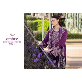 OMBRE LAWN COLLECTION 2025 VOL 4 NX SHREE (Chiffon Dupatta)
