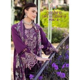 OMBRE LAWN COLLECTION 2025 VOL 4 NX SHREE (Chiffon Dupatta)