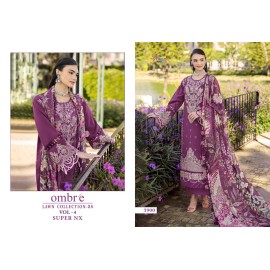 OMBRE LAWN COLLECTION 2025 VOL 4 SUPER NX SHREE (Chiffon Dupatta)