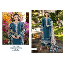 OMBRE LAWN COLLECTION 2025 VOL 4 SUPER NX SHREE (Chiffon Dupatta)