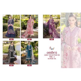 OMBRE LAWN COLLECTION 2025 VOL 4 SUPER NX SHREE (Chiffon Dupatta)