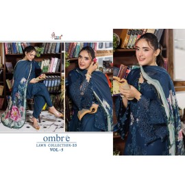 OMBRE LAWN COLLECTION VOL 5 SHREE  (Cotton Dupatta)