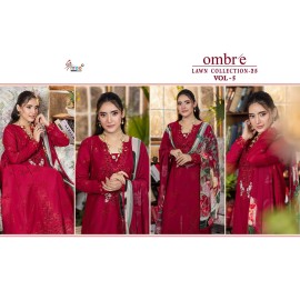 OMBRE LAWN COLLECTION VOL 5 SHREE  (Cotton Dupatta)