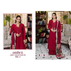 OMBRE LAWN COLLECTION VOL 5 SHREE  (Cotton Dupatta)