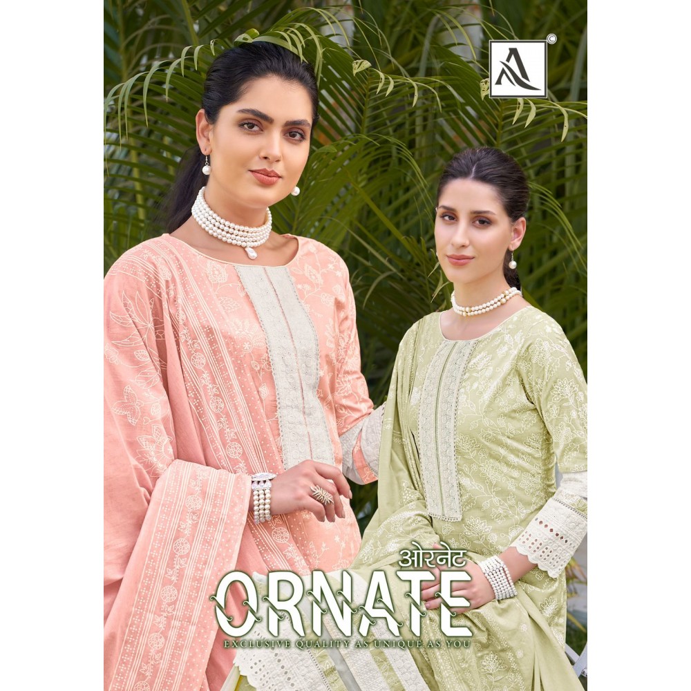 ORNATE ALOK SUITS (Cotton Dupatta)