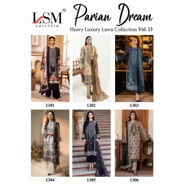 PARIAN DREAM HEAVY LUXURY LAWN COLLECTION VOL 13 (Cotton Dupatta)