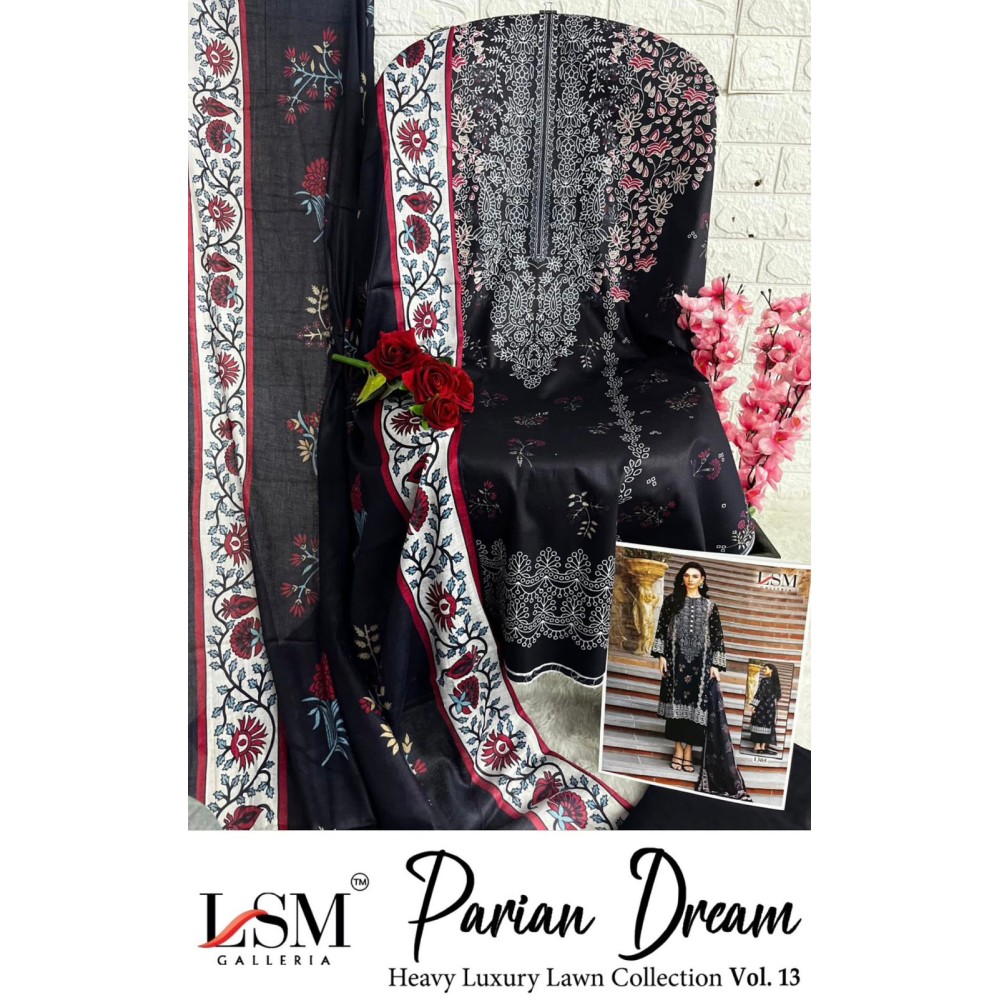 PARIAN DREAM HEAVY LUXURY LAWN COLLECTION VOL 13 (Cotton Dupatta)