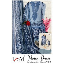 PARIAN DREAM HEAVY LUXURY LAWN COLLECTION VOL 17 (cotton dupatta)